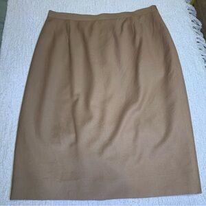 Vintage Burberry Cashmere and Wool Blend Pencil Skirt